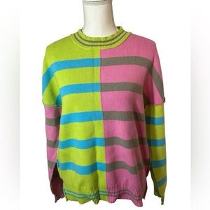 “New In” Brand Oversized Color Block Sweater.